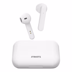 Deltaco TWS-105, True Wireless Stereo (TWS), Music, 20 - 20000 Hz, Headset, White
