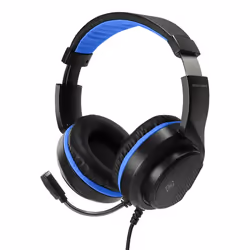 Deltaco GAM-127, Wired, Gaming, 20 - 20 Hz, 345 g, Headset, Black, Blue