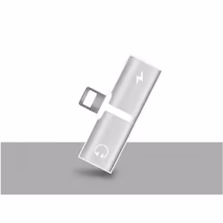Lightning -> Lightning + Lightning audio adapter