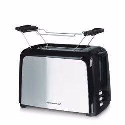 Emerio TO-123924, 2 slice(s), Black, Stainless steel, Buttons, 750 W, 220 - 240 V, 50 / 60 Hz