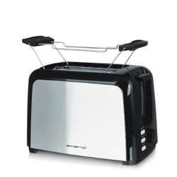 Emerio TO-123924 toaster 7 2 slice(s) 750 W Black, Stainless steel