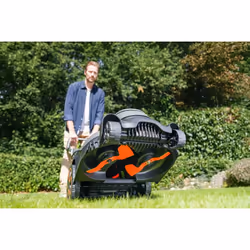 Flymo 36V UltraMow Duo 460 KIT 4.0 Walk behind lawn mower Battery Dark Grey, Orange