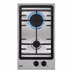 AEG HGX3220SM, Stainless steel, Built-in, 30 cm, Gas, Stainless steel, 2 zone(s)