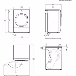 AEG TXH508A2R tumble dryer Freestanding Front-load 8 kg A++ White - Additional view 4