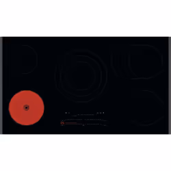AEG TP95RA07FB, Noir, Intégré, 90 cm, Plaque avec zone à induction, Vitrocéramique, 5 zone(s)
