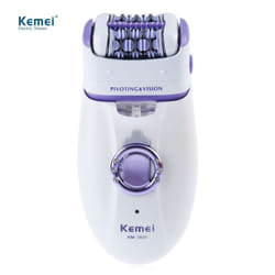 KM 2 in 1 Women Hair Remover Electric Trimmer Epilator