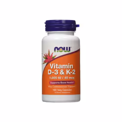 NOW Foods Vitamin D-3 & K-2 - 120vcaps