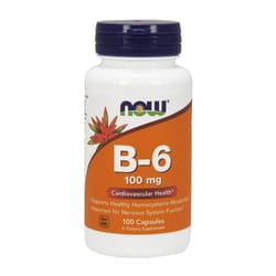 NOW Foods  Vitamin B-6, 100mg - 100 caps