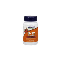 NOW Foods  Vitamin B-12 with Folic Acid, 5000mcg - 60 lozenges
