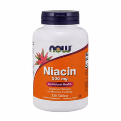 NOW Foods Niacin, 500mg, 250 tabs