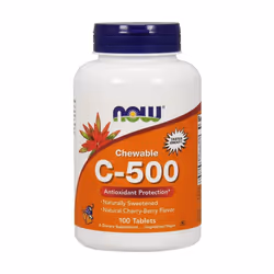NOW Foods  Vitamin C-500 Chewable, Cherry-Berry, 100 tabs