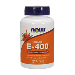 NOW Foods  Vitamin E-400 IU with Selenium - 100 softgels