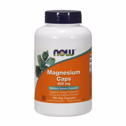 NOW Foods  Magnesium, 400mg  - 180 vcaps