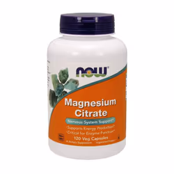 NOW Foods  Magnesium Citrate, 400mg - 120 vcaps