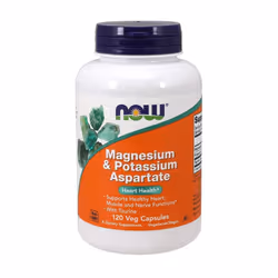 NOW Foods Magnesium & Potassium Aspartate with Taurine - 120 vcaps