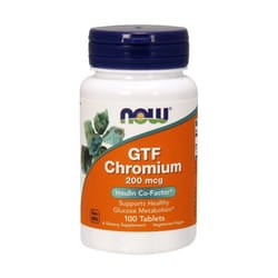 NOW Foods  GTF Chromium, 200mcg , 100 tablets