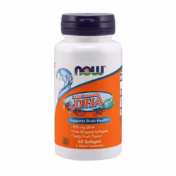 NOW Foods  DHA Kid's Chewable, 100mg - 60 softgels