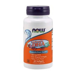 NOW Foods  DHA Kid's Chewable, 100mg - 60 softgels