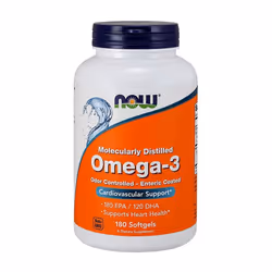 NOW Foods  Omega-3 Enteric Coated - 180 softgels