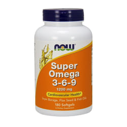 NOW Foods  Super Omega 3-6-9, 1200mg , 180 softgels