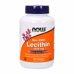 NOW Foods  Lecithin, 1200mg Non, GMO, 100 softgels