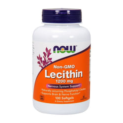 NOW Foods  Lecithin, 1200mg Non, GMO, 100 softgels