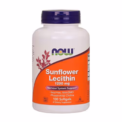 NOW Foods  Sunflower Lecithin, 1200mg - 100 softgels