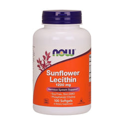 NOW Foods  Sunflower Lecithin, 1200mg - 100 softgels