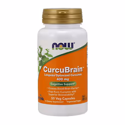 NOW Foods CurcuBrain, 400mg - 50 vcaps