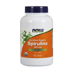 NOW Foods  Spirulina Certified Organic, 500mg -  500 tabs