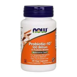 NOW Foods  Probiotic-10 , 100 Billion - 30 vcaps