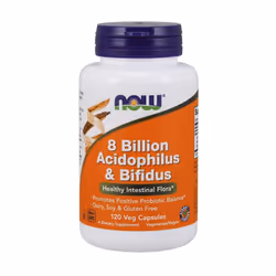 NOW Foods  8 Billion Acidophilus & Bifidus, 120 vcaps