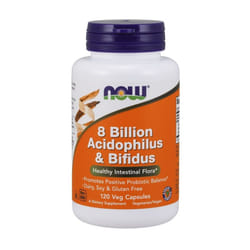 NOW Foods  8 Billion Acidophilus & Bifidus, 120 vcaps