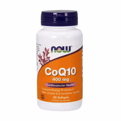 NOW Foods CoQ10 with Vitamin E & Sunflower Lecithin, 400mg - 30 softgels