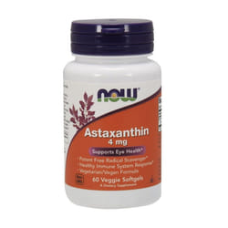 NOW Foods  Astaxanthin, 4mg - 60 veggie softgels