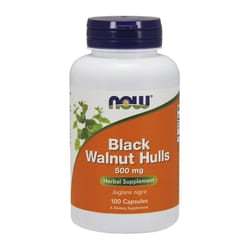 NOW Foods  Black Walnut Hulls, 500mg - 100 caps