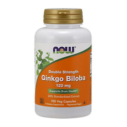 NOW Foods  Ginkgo Biloba Double Strength, 120mg, 100 vcaps