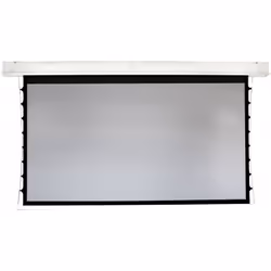 Euroscreen Freya Tensioned ceiling recessed electric projection screen Viewing Area 340cm x 213cm (16:10)Flex White front pro ...