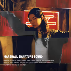 Marshall Minor IV True Wireless Headphone, Black