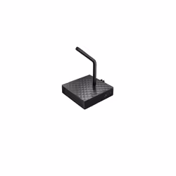 CHERRY XTRFY B4, Cable holder, Desk, Metal, Rubber, Silicone, Black