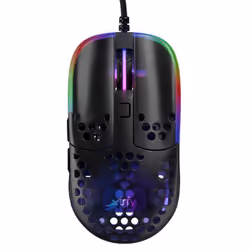 CHERRY XTRFY MZ1 Gaming Maus - schwarz - Maus - Optisc, Ambidextrous, Optical, USB Type-A, 16000 DPI, Black