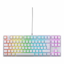 CHERRY K4V2 RGB Tenkeyless White edition, Mechanical gaming keyboard, French, Wired, USB, Mechanical, AZERTY, RGB LED, White