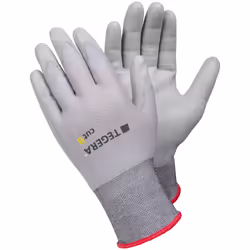 Ejendals TEGERA 909, Workshop gloves, Grey, Adult, Adult, Scratch resistant, Nylon, Polyurethane