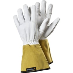 Ejendals TEGERA 126A Workshop gloves White, Yellow Leather
