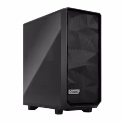 Fractal Design Meshify 2 Compact, Tower, PC, Black, ATX, micro ATX, Mini-ITX, Steel, Tempered glass, Gaming