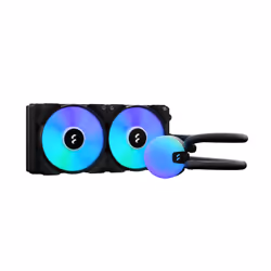 Fractal Design Lumen S24 v2 RGB, All-in-one liquid cooler, 12 cm, 500 RPM, 2000 RPM, Black