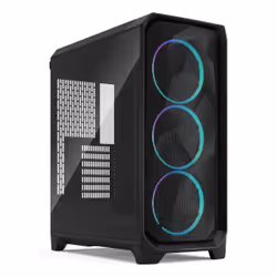 Fractal Design Meshify 3 Black RGB TG Light Tint, PC, Black, ATX, EATX, micro ATX, Mini-ITX, Steel, Tempered glass, Gaming, M ...