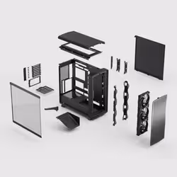 Fractal Design Summit Blackout TG Light Tint Midi Tower Black - Additional view 4