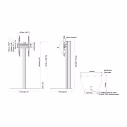 Multibrackets M Floorstand Column Pro MBFSC1U 150 VESA 400 - Additional view 3
