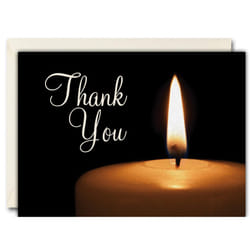 Funeral Thank You Cards - Sympathy Bereavement Thank You Cards With Envelopes - Message Inside (25  Religious)